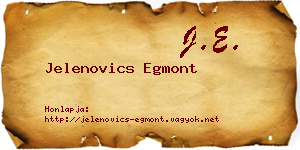 Jelenovics Egmont névjegykártya